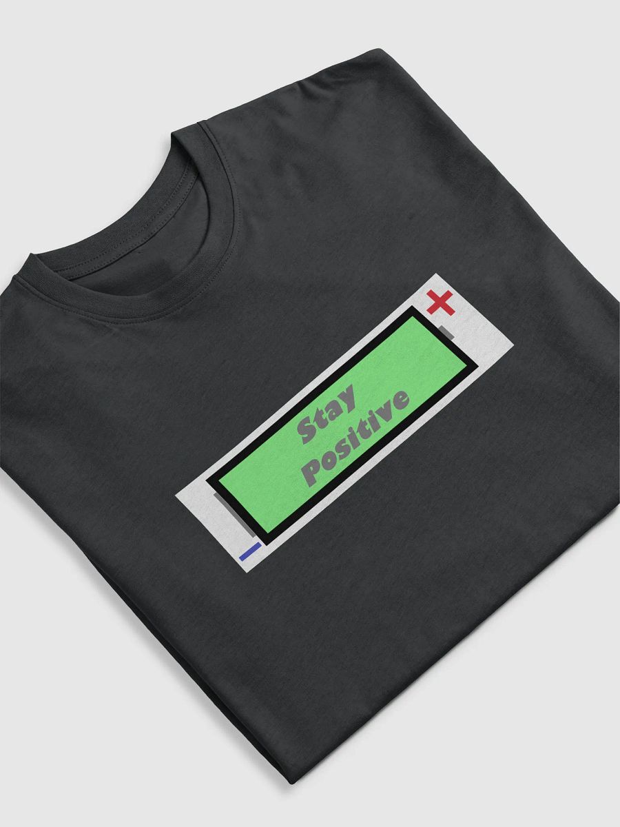 Stay positive battery shirt product image (5)