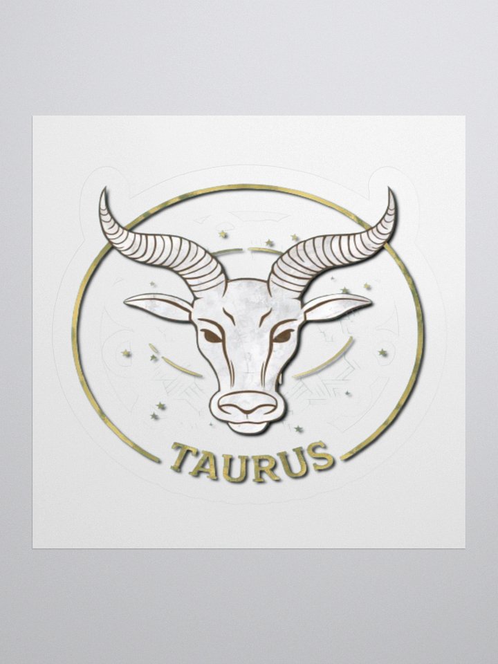 Taurus Zodiac Sticker - Exclusive Bull Design | TDS Music product image (2)