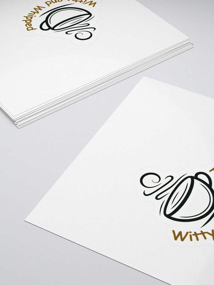 Witty and Whipped Cup Kiss Cut Stickers product image (4)
