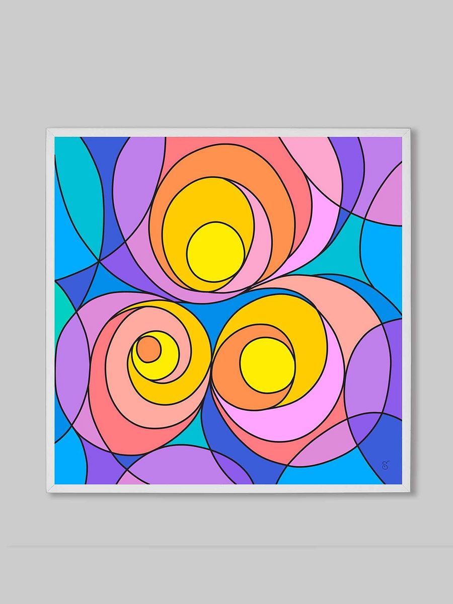 Spiral Serenade Canvas - Abstract Square No. 1 product image (143)