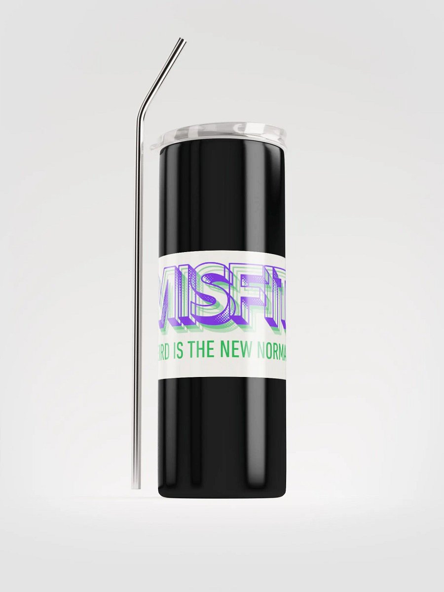 Misfit metal water bottle with straw product image (2)