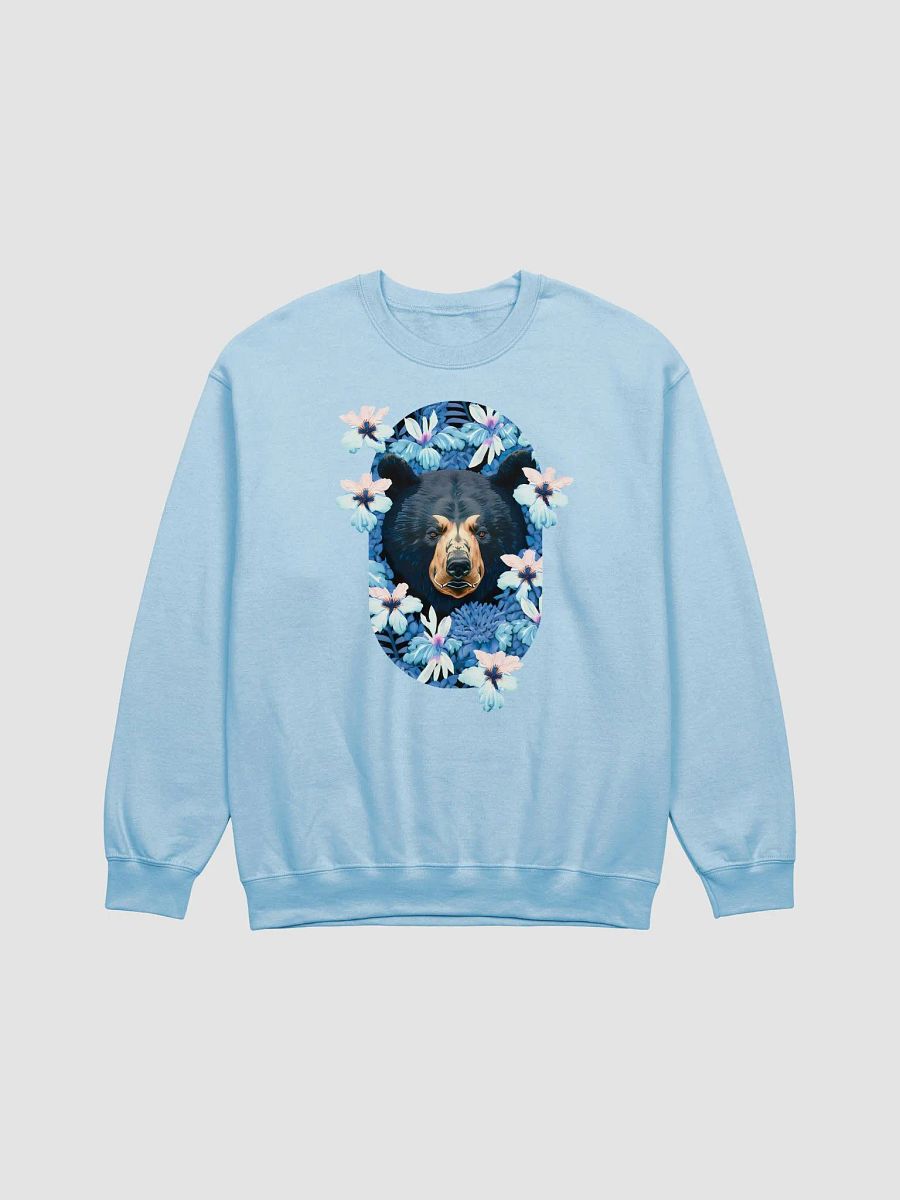 Black Bear with Flowers Crewneck Sweatshirt product image (1)