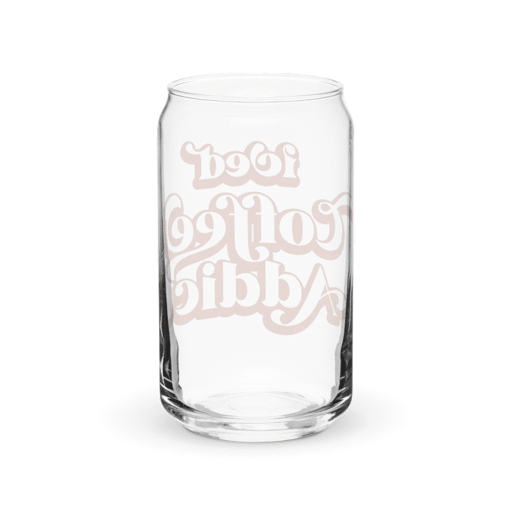 Iced Coffee Addict Print Glass Can Cup product image (2)