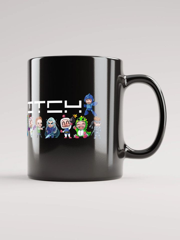 Pix Stitch Character Black Glossy Mug product image (2)