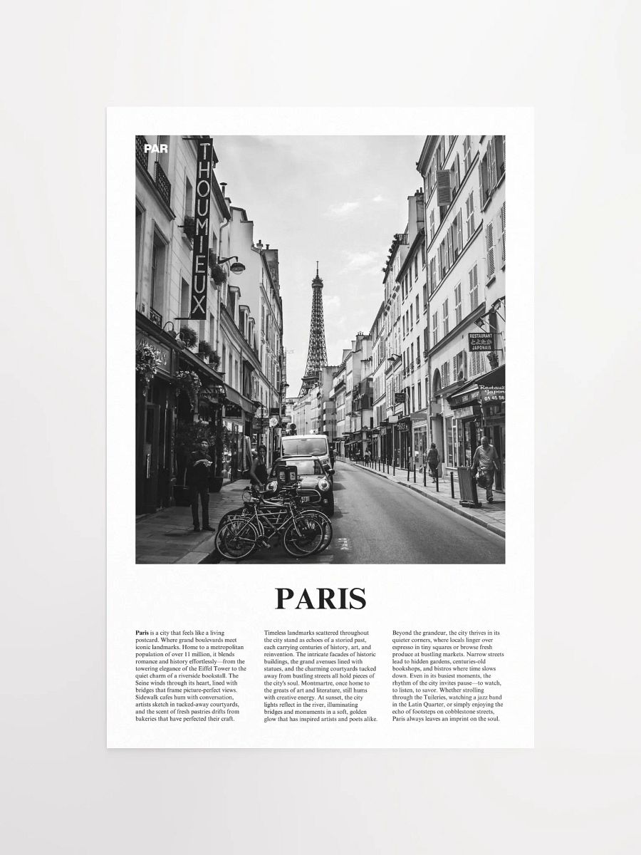 Paris 04 Newspaper Poster product image (5)