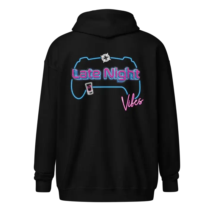 Twitch Late Night Vibes - Zip-up Hoodie product image (1)