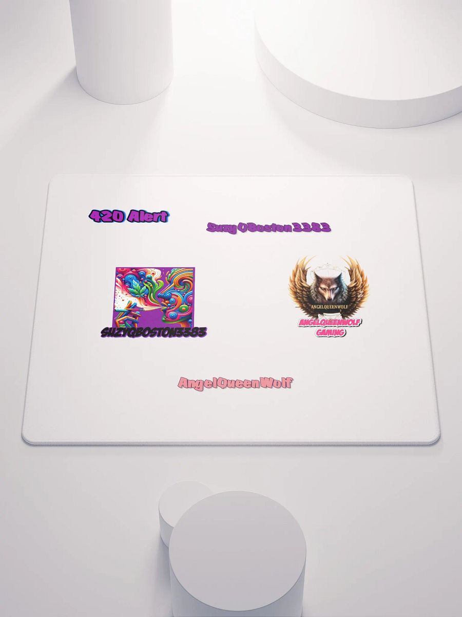 SuzyQBoston and AngelQueenWolf Gaming Realm Mouse Pad product image (1)