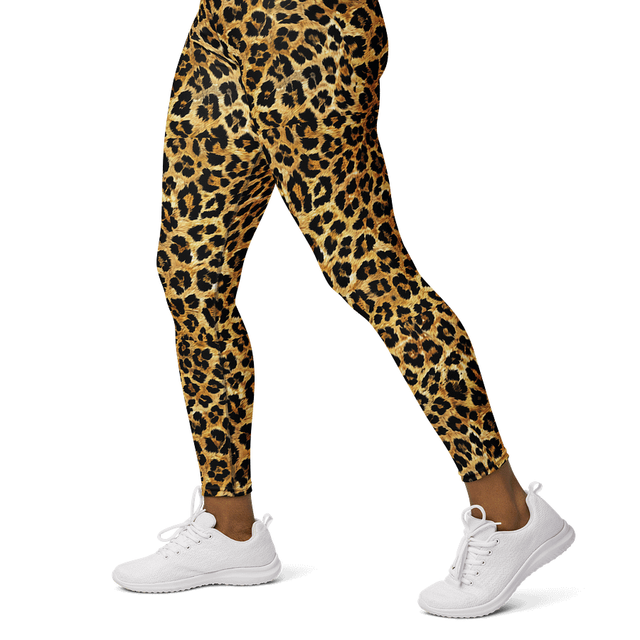 Fierce Catwalk Leopard Print Women’s Leggings product image (3)