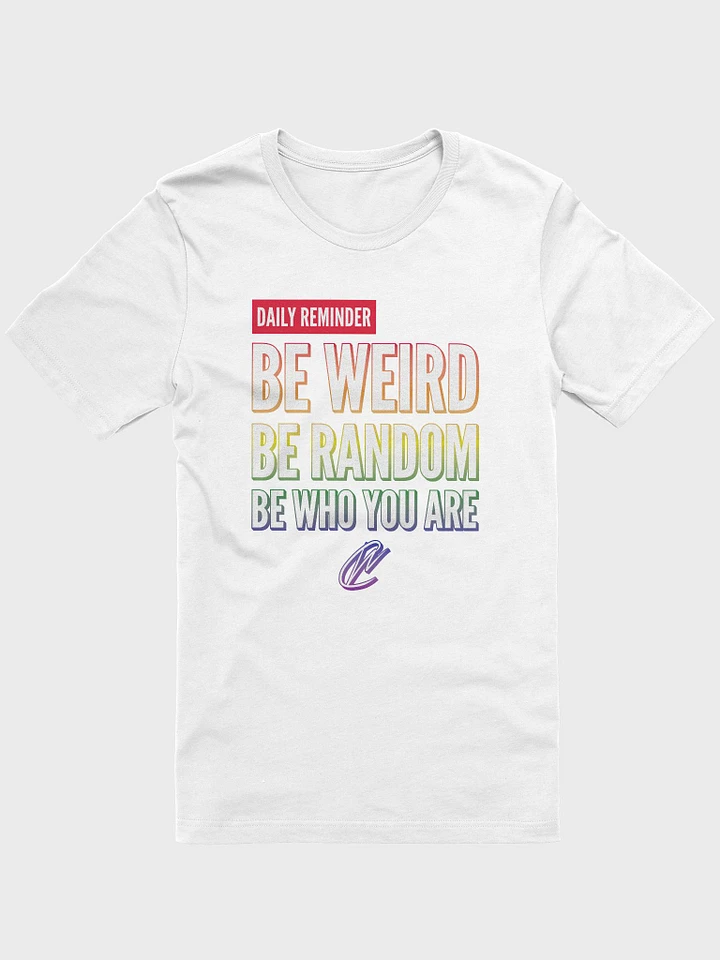 Rainbow Be Weird - White TShirt product image (1)