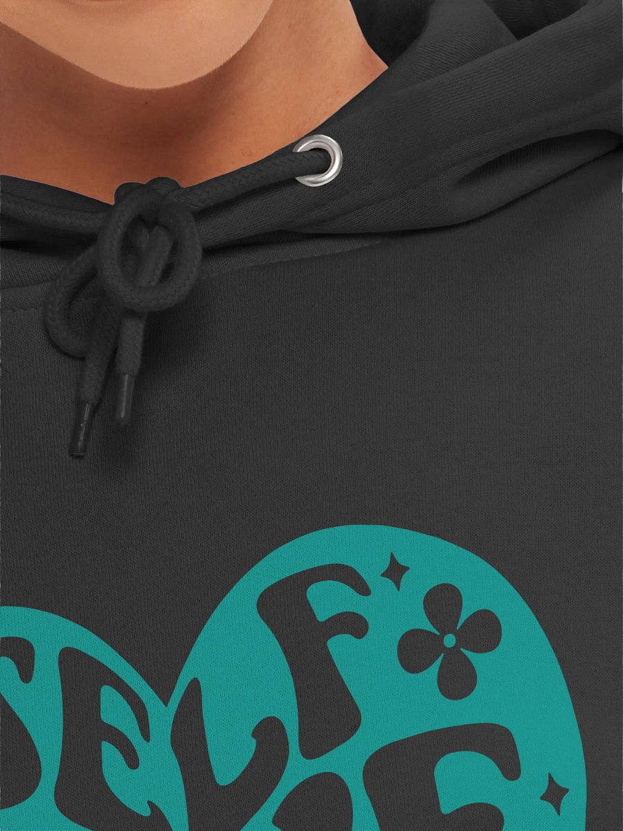 Teal Love Floral Heart Hoodie product image (7)