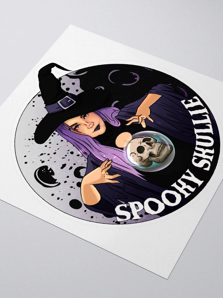 Spooky Skullie Podcast Logo Sticker product image (1)