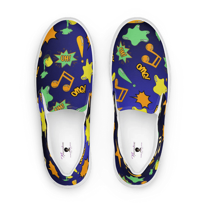 Pop-Art Explosion Slip-On Canvas Shoes product image (1)