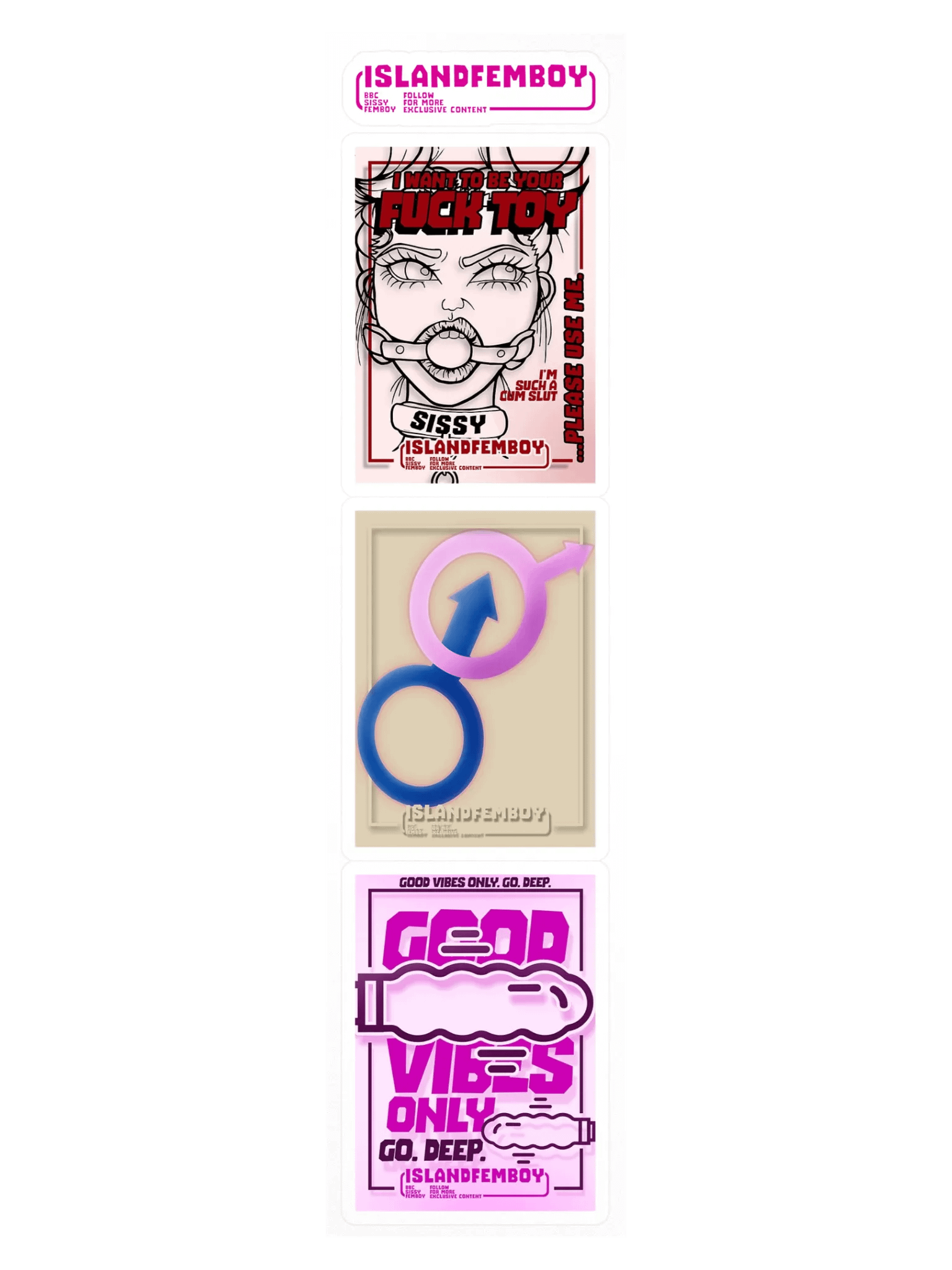 ISLANDFEMBOY : Sissy Sticker Pack : Femboy : Twink product image (4)
