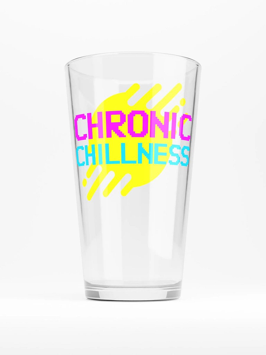 Chronic Chillness pint glass product image (1)