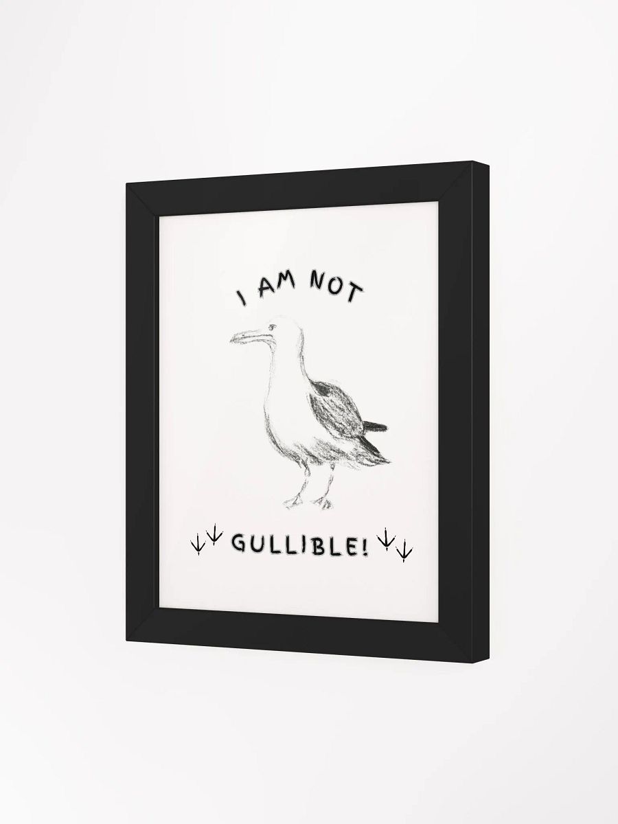 I am not Gullible! Framed Print product image (31)