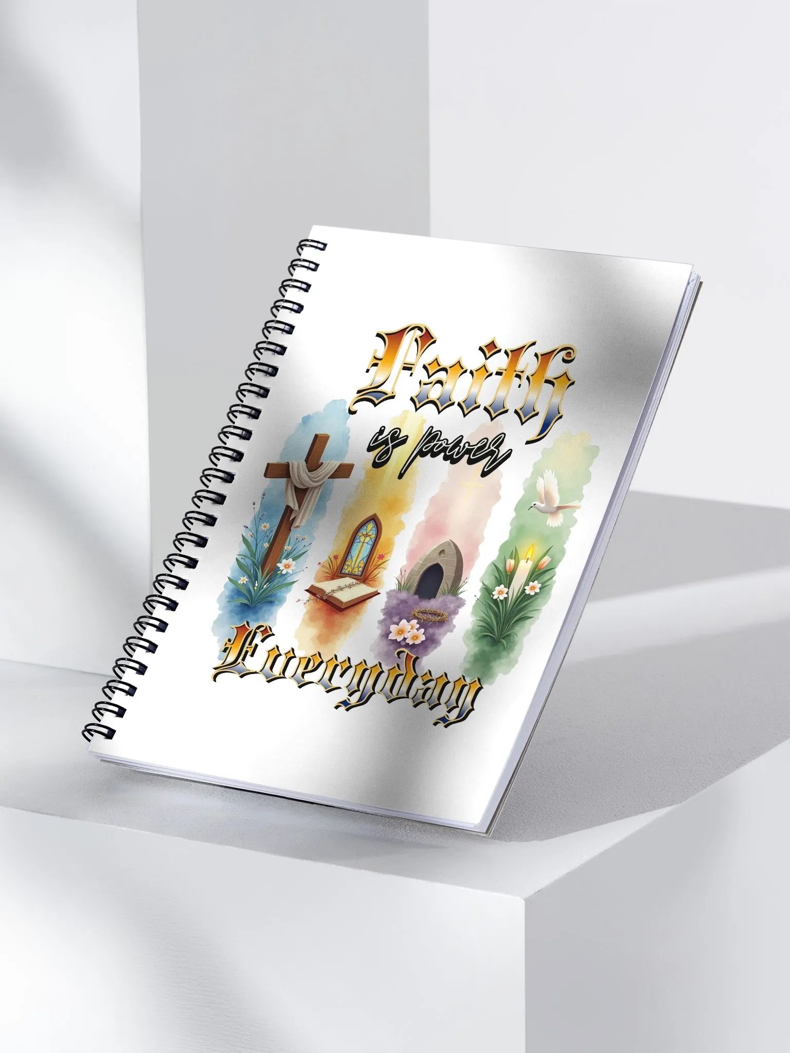 Faith Is Power Everyday Reflections Spiral Notebook product image (3)