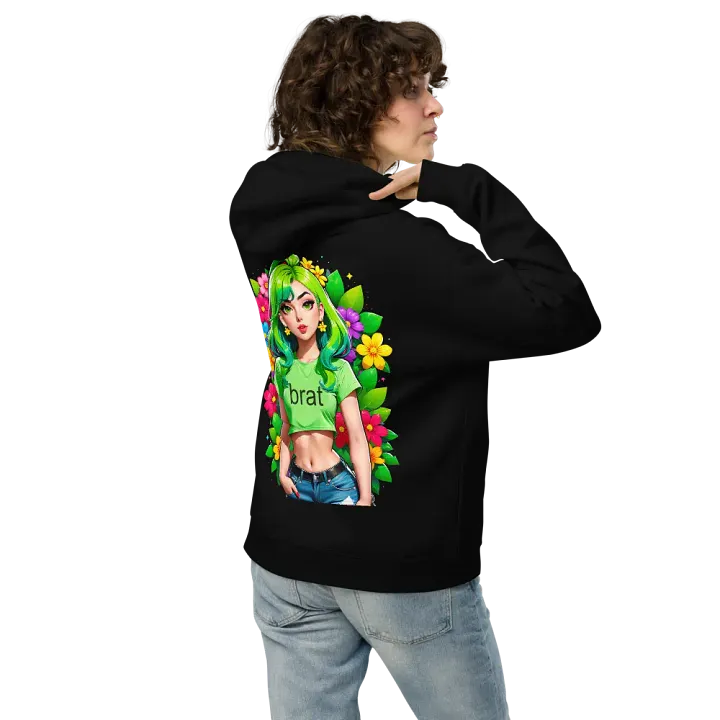 Brat - Premium Hoodie (Black) Brat Life - v2 (Back Printed Design) product image (2)