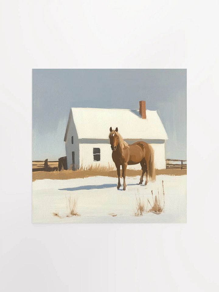Modern Farmhouse: Brown Horse IV Art Print product image (4)