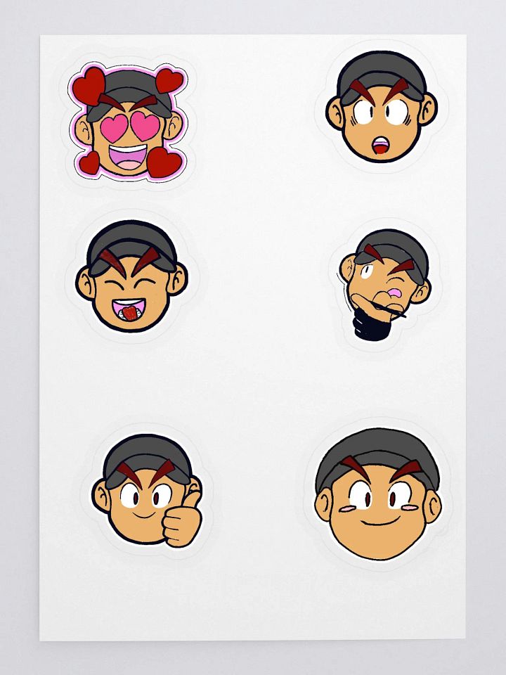 A 6 pack of stickers of Newton product image (1)