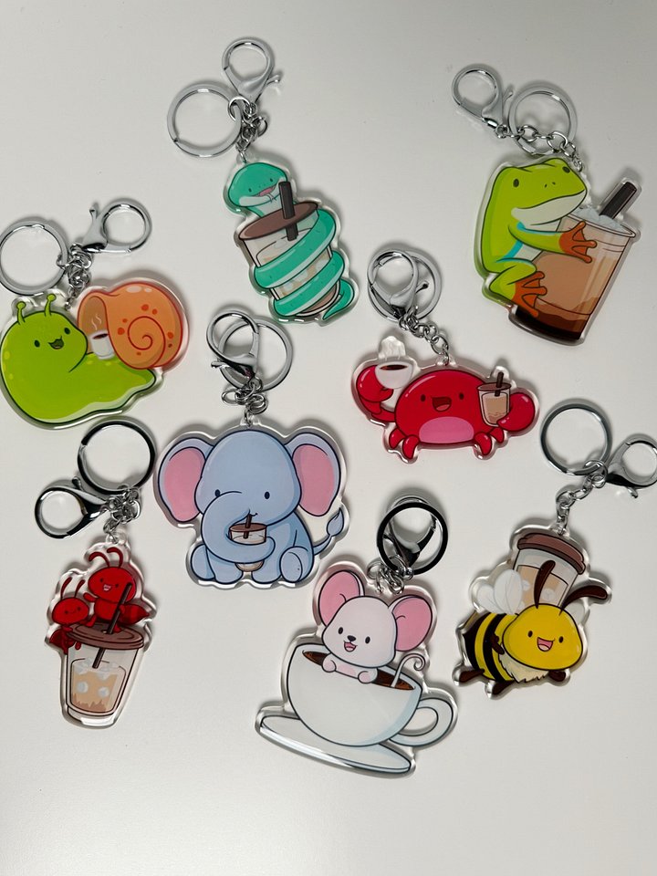 Caffeinated Chaos Character Keychain product image (1)
