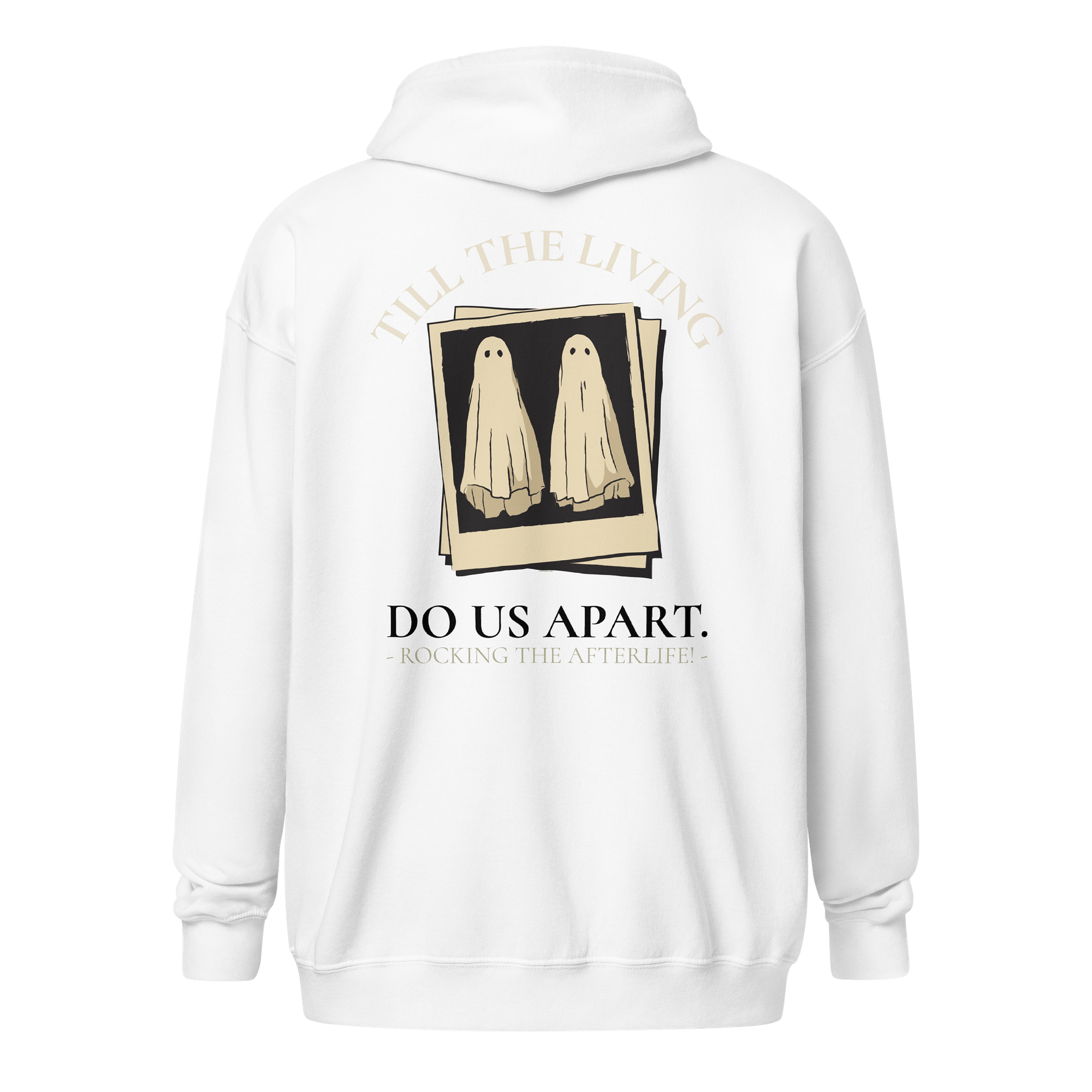 [UM Designs] Til The Living Do Us Part - Unisex Graphic Zip Hoodie product image (1)