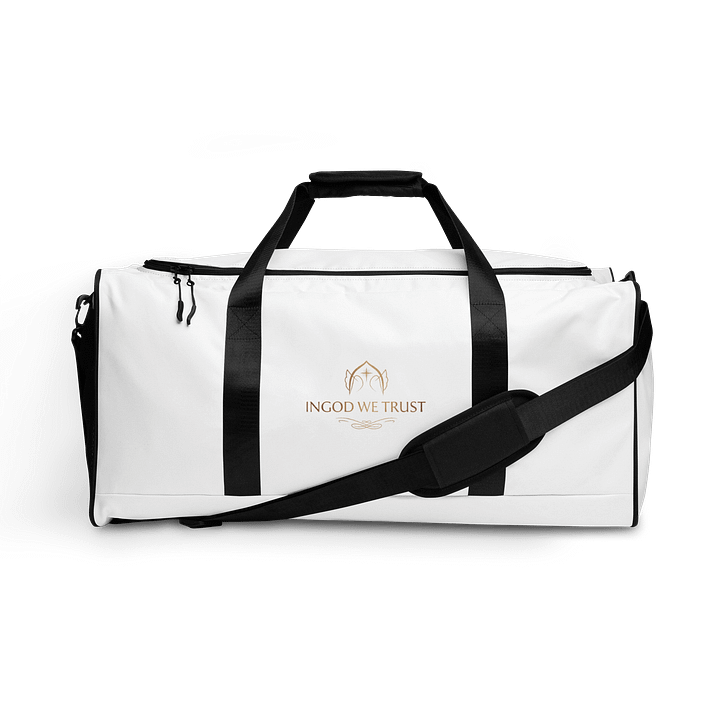Travel Bag, Large Capacity Sports Duffle for Gym, Church & Daily Use, Go along with GOD product image (1)