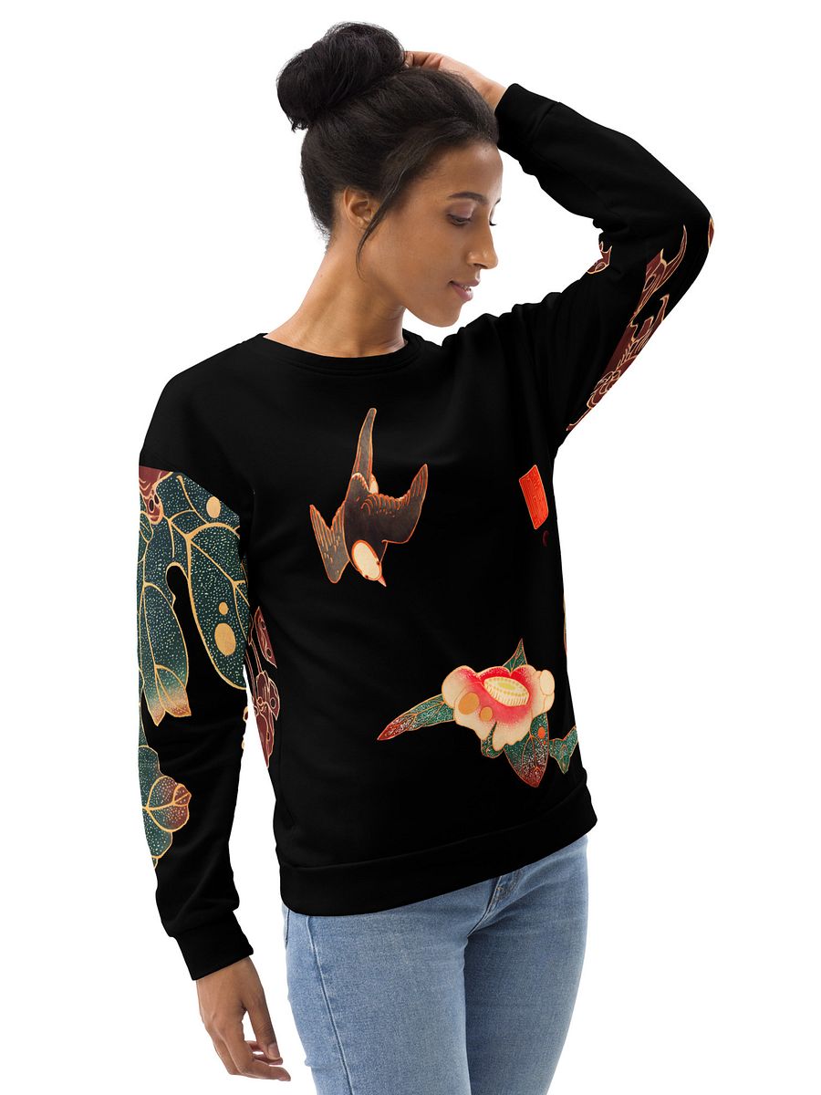 Birds All-Over Print Recycled Unisex Sweatshirt product image (3)