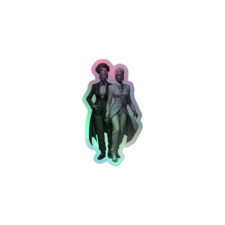 Dapper Love LGBTQ+ Holo Sticker product image (1)