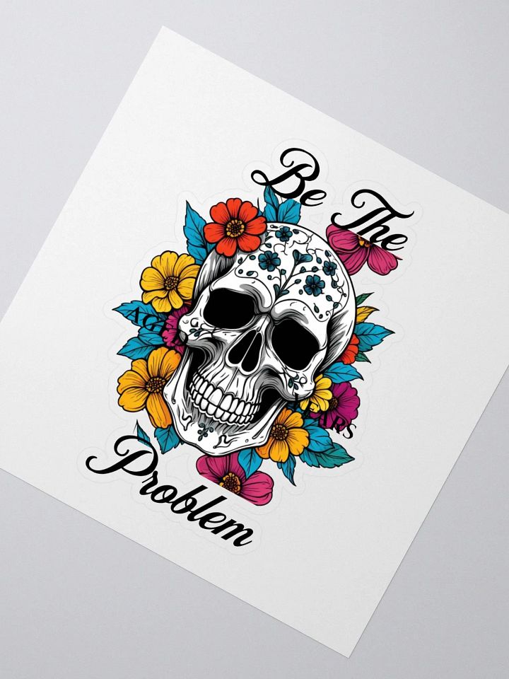 Floral Skull Kiss Cut Stickers product image (2)