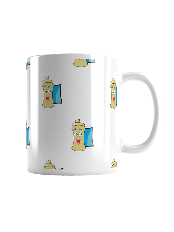 Whimsical Faces White Glossy Mug product image (4)