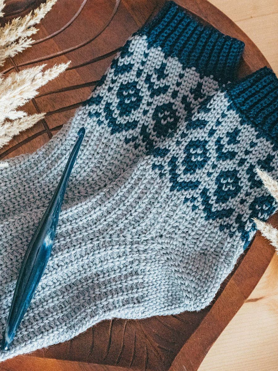 Crochet Colorwork Woodland Walker Crochet Socks - Free Pattern product image (7)