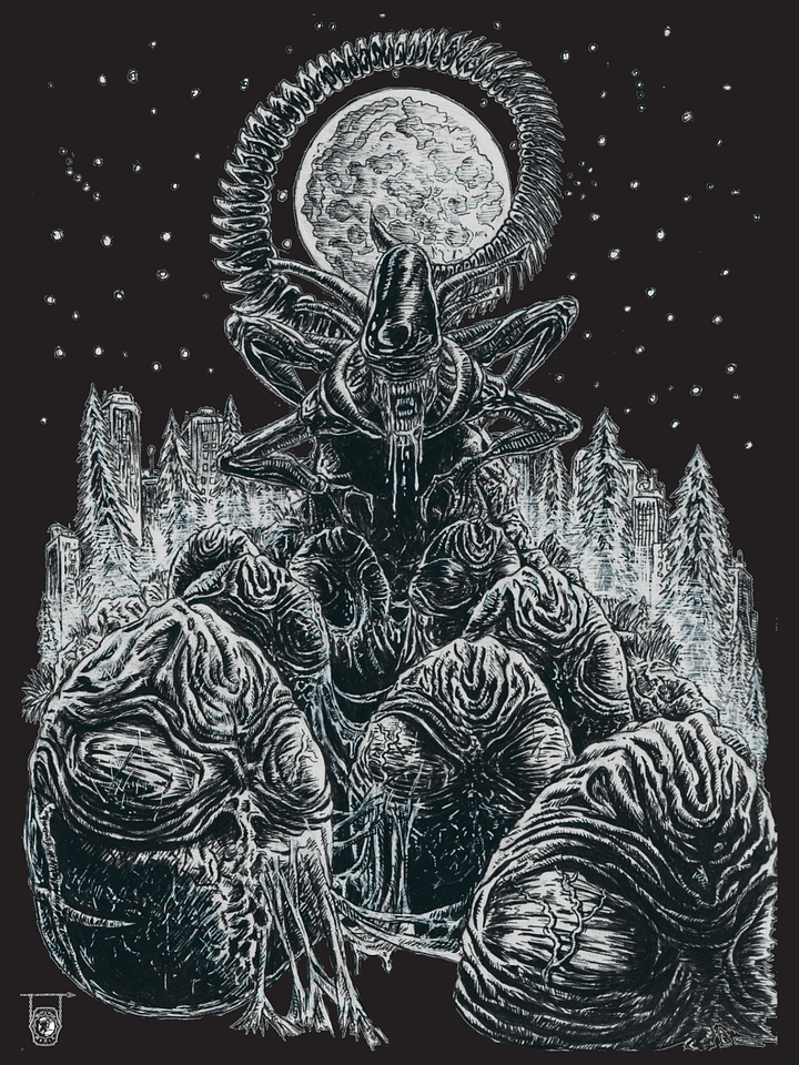 The Alien- Art Print 1/2 product image (1)