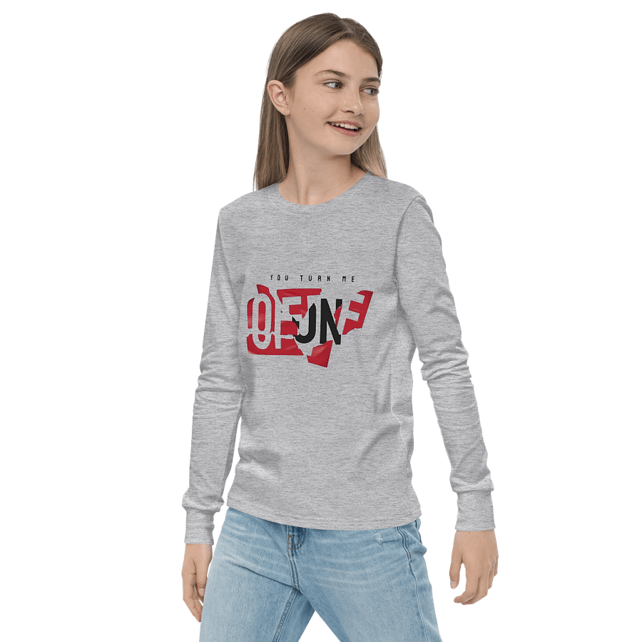 Kids Youth Long Sleeve T-Shirt ON OFF Slogan product image (3)