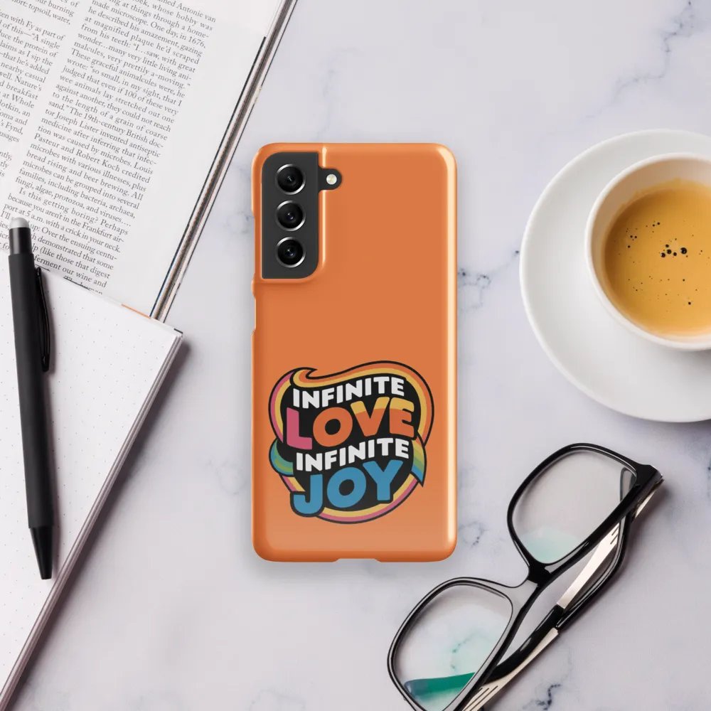 Infinite Love Infinite Joy Snap Case for Samsung (Orange) product image (11)
