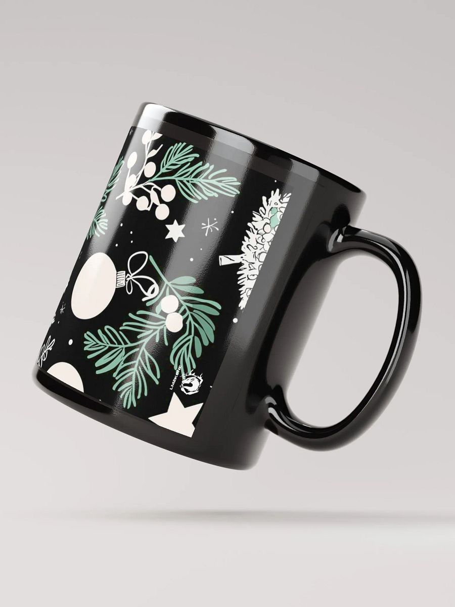 Holiday Magic Black Glossy Mug product image (6)