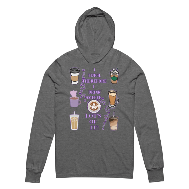 Teachers Coffee break hooded tee product image (2)