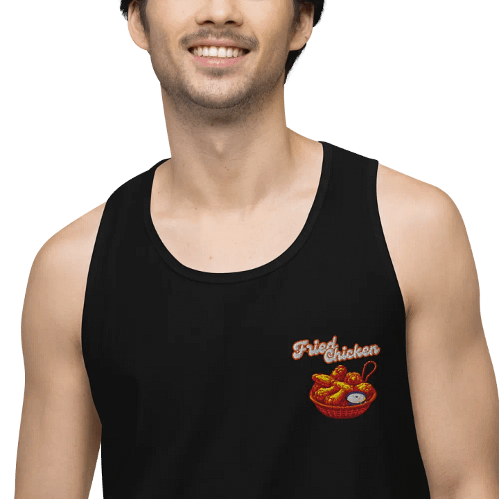 Fried Chicken embroidery Tank Top product image (2)