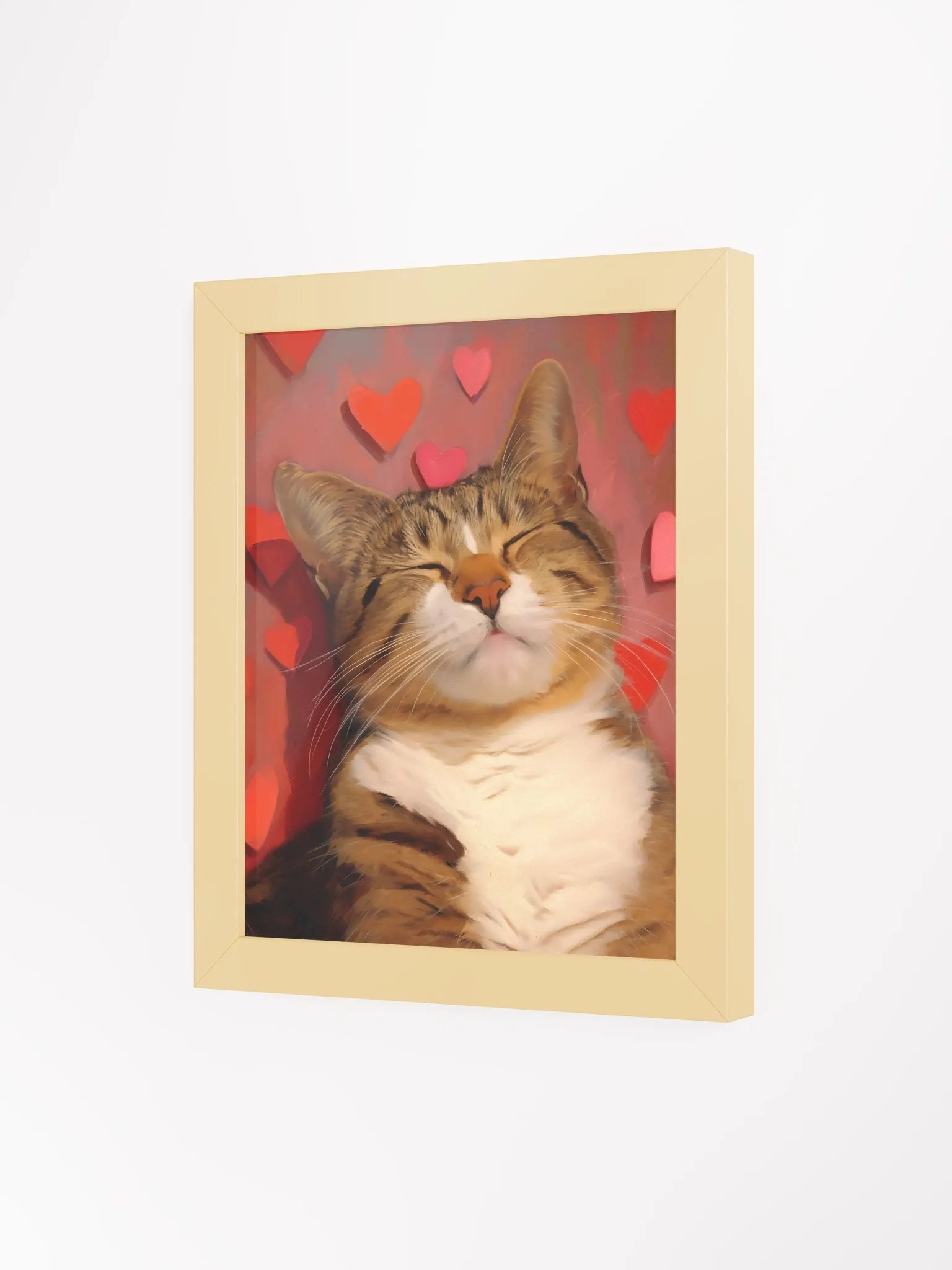 Dreamy Tabby Love - Framed Matte Poster product image (5)