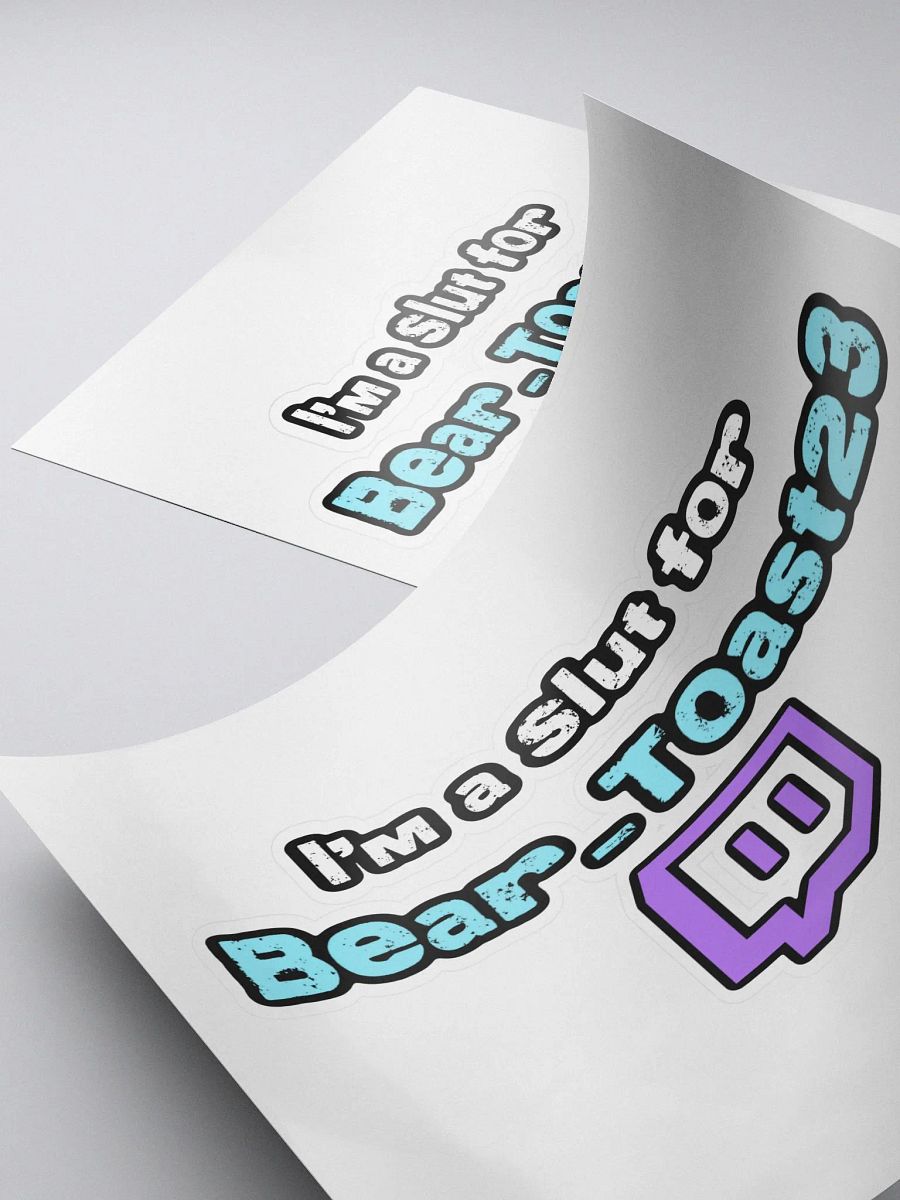 Slut for Bear Toast (sticker) product image (4)