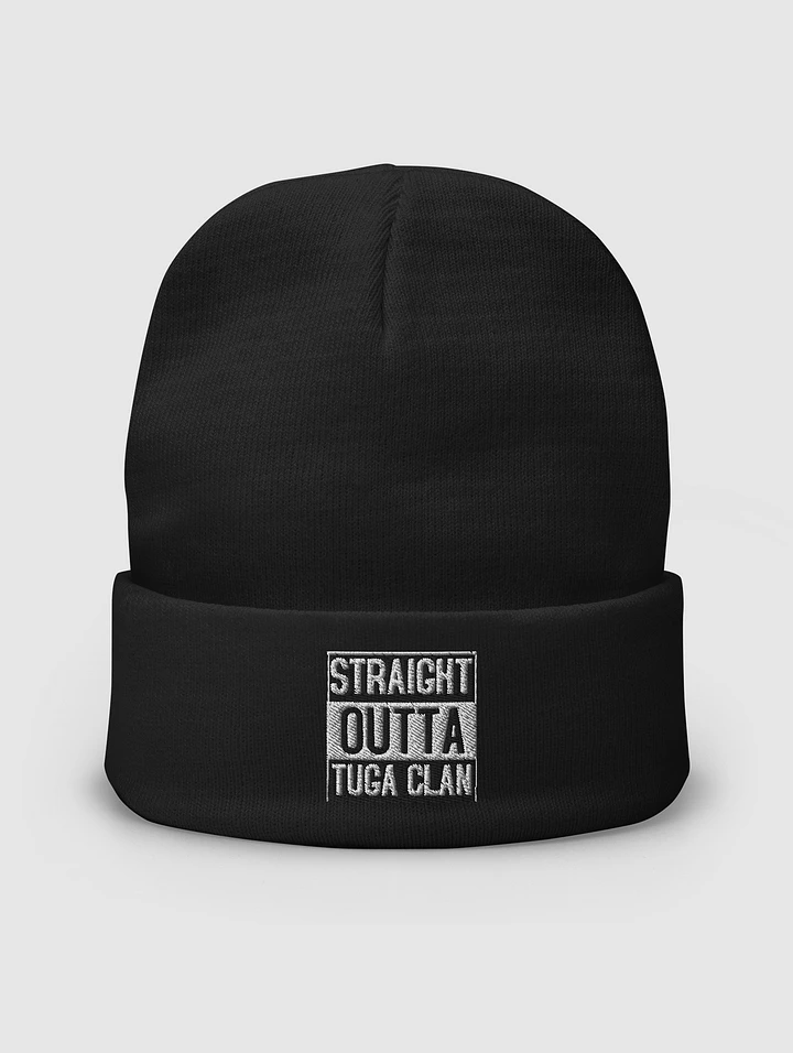 STRAIGHT OUTTA EMBROIDERED BEANIE product image (1)