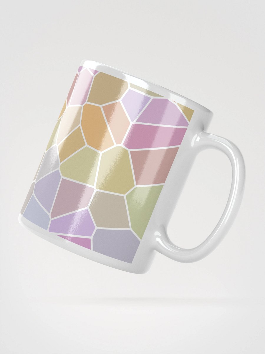 Mug Blanc Mozaïque Aria - Design Géométrique Rétro Chic - Cadeau Déco product image (2)
