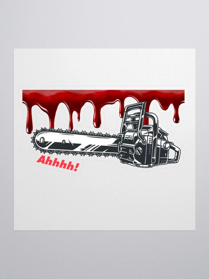 Chainsaw Scare! Sticker product image (3)