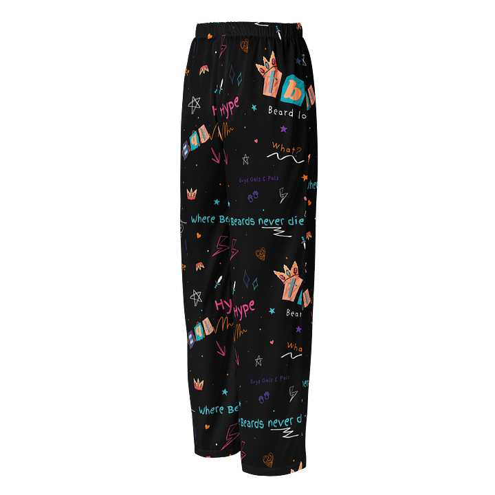 Doodle Pattern Silky Pajama Pants product image (2)