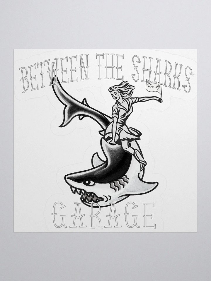 Between the Sharks Sharkrider Logo White BG 3x3 product image (1)