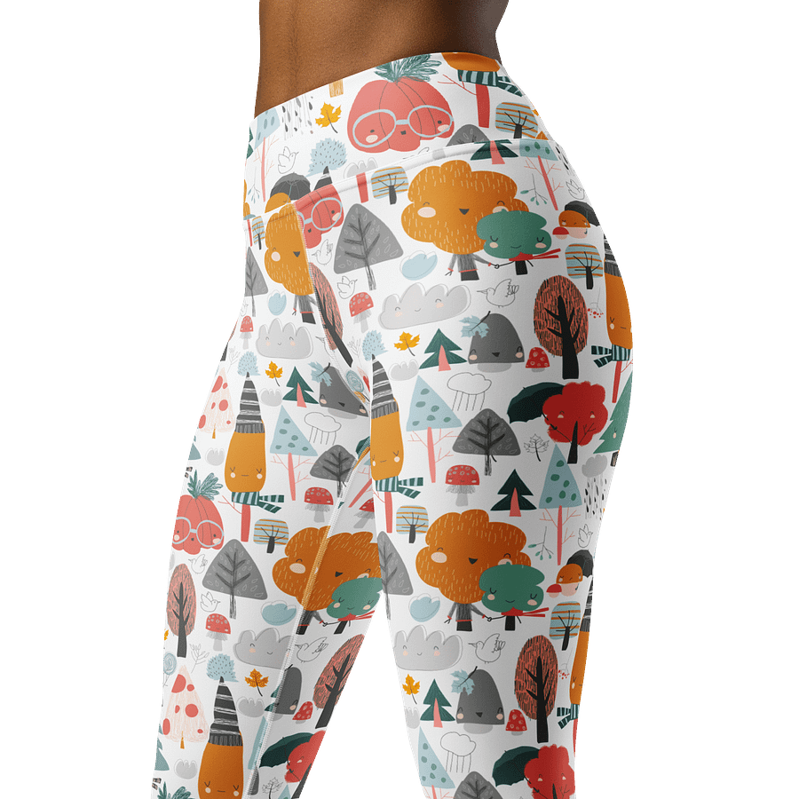 Whimsical Forest Scene High-Waist Leggings product image (4)