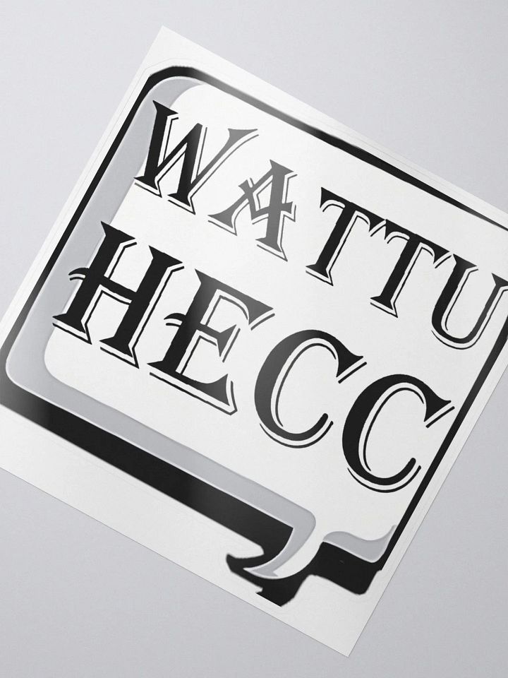 wattuhecc Kiss Cut Stickers product image (2)