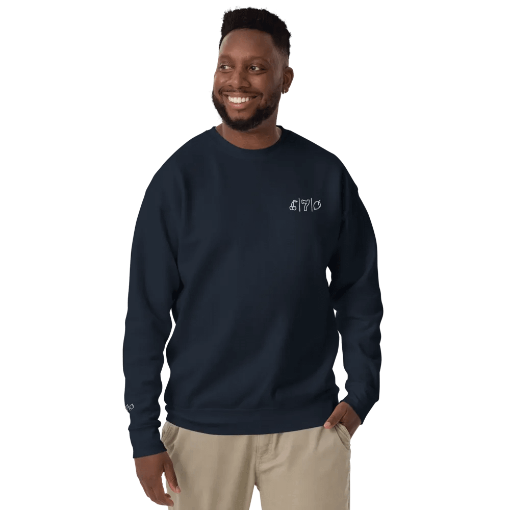 Cdog Spins Sweatshirt Embroided Navy product image (12)