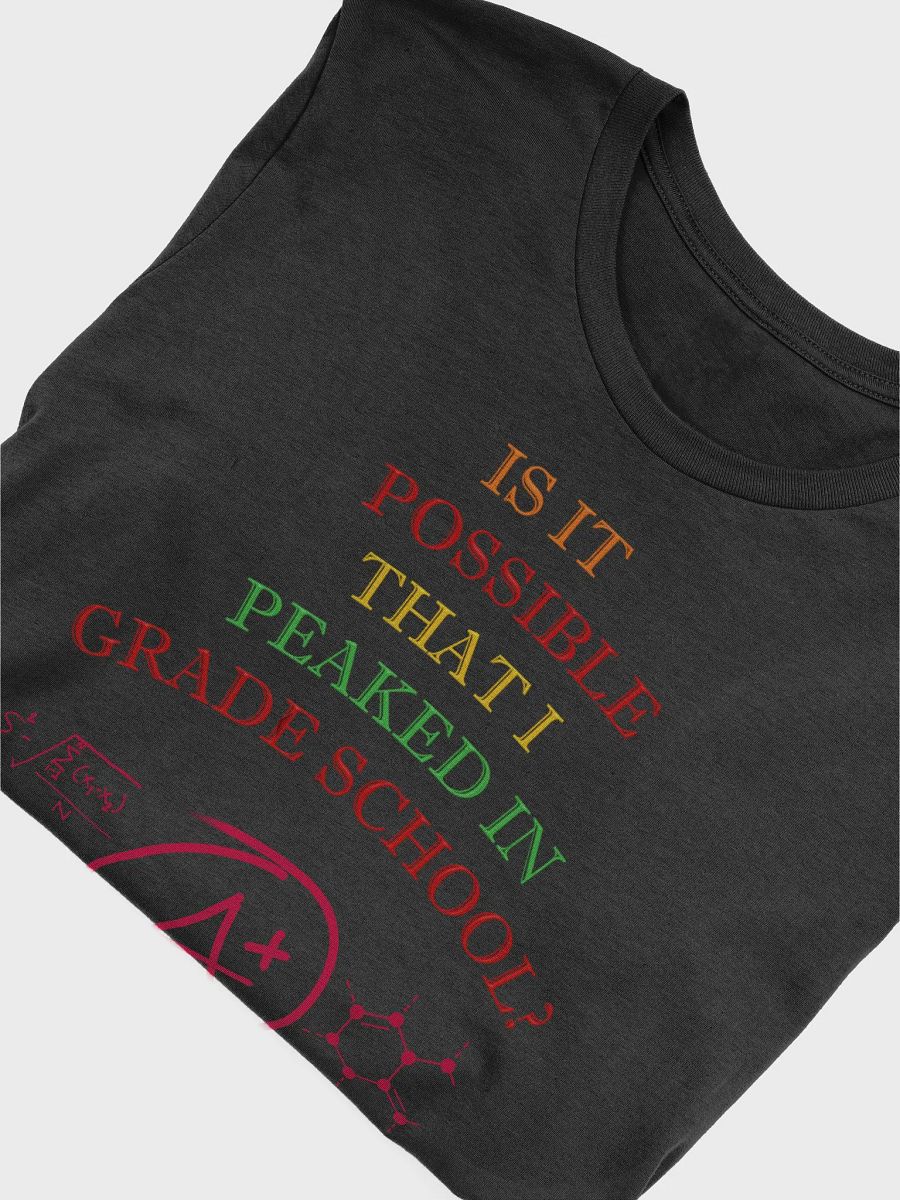 Is It Possible That I Peaked In Grade School? T-shirt product image (18)