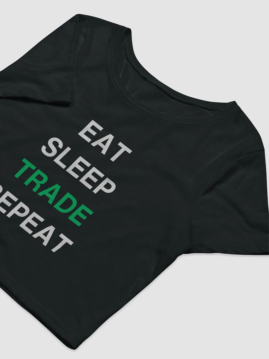 Eat, Sleep, Trade, Repeat Women's Crop Tee product image (5)