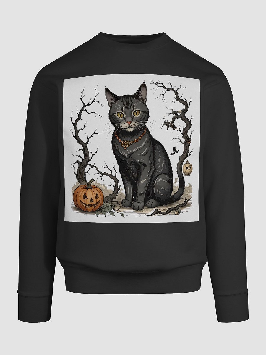 Whimsical Halloween Cat Sweatshirt product image (9)